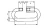 Safetex Kettenschnellverschluss DIN 56927, Form A, verzinkt, Nutzlast 50 kg