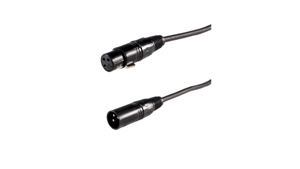 CLF Extension cable XLR5 - male/female, black, 1,5m