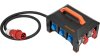 Brennenstuhl professional Gummi-Stromverteiler / Stromverteiler mit 2m Kabel H07RN-F 5G16,0 und 63A CEE-Stecker - 9150630160