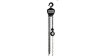 ELLER manual chain hoist -  PHE1 -  0.5t -  h.o.l. 12m -  black
